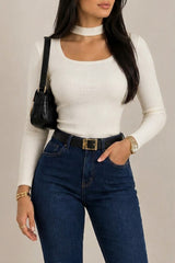Polygon Ribbed Top