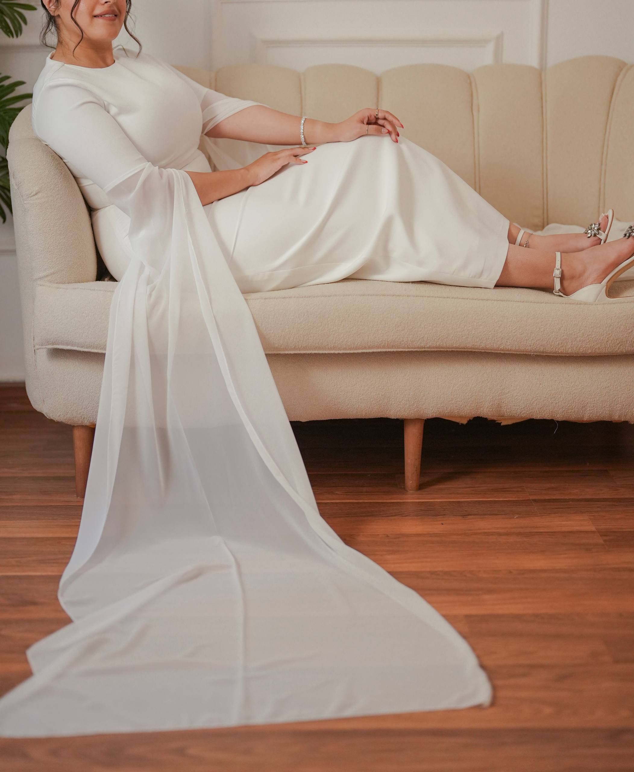 Cape Sleeve Dress