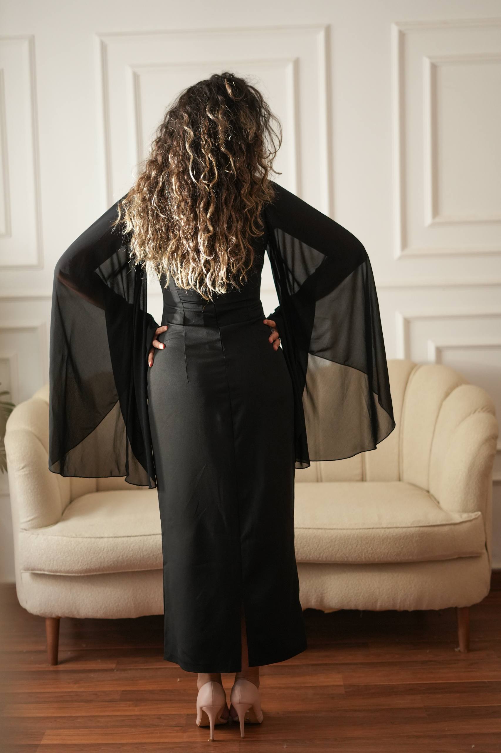 Angel Sleeve Dress
