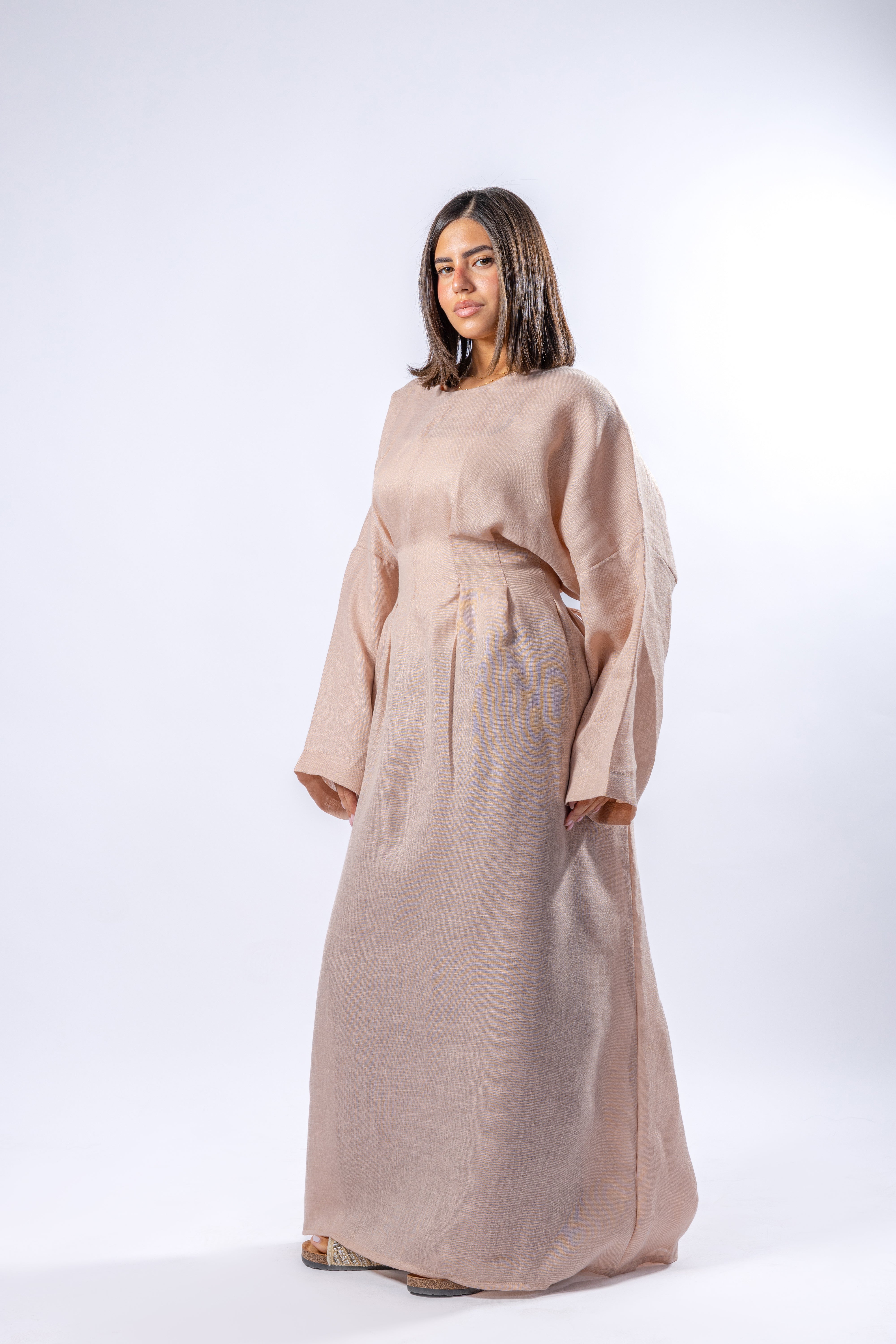 Linen Belt Dress