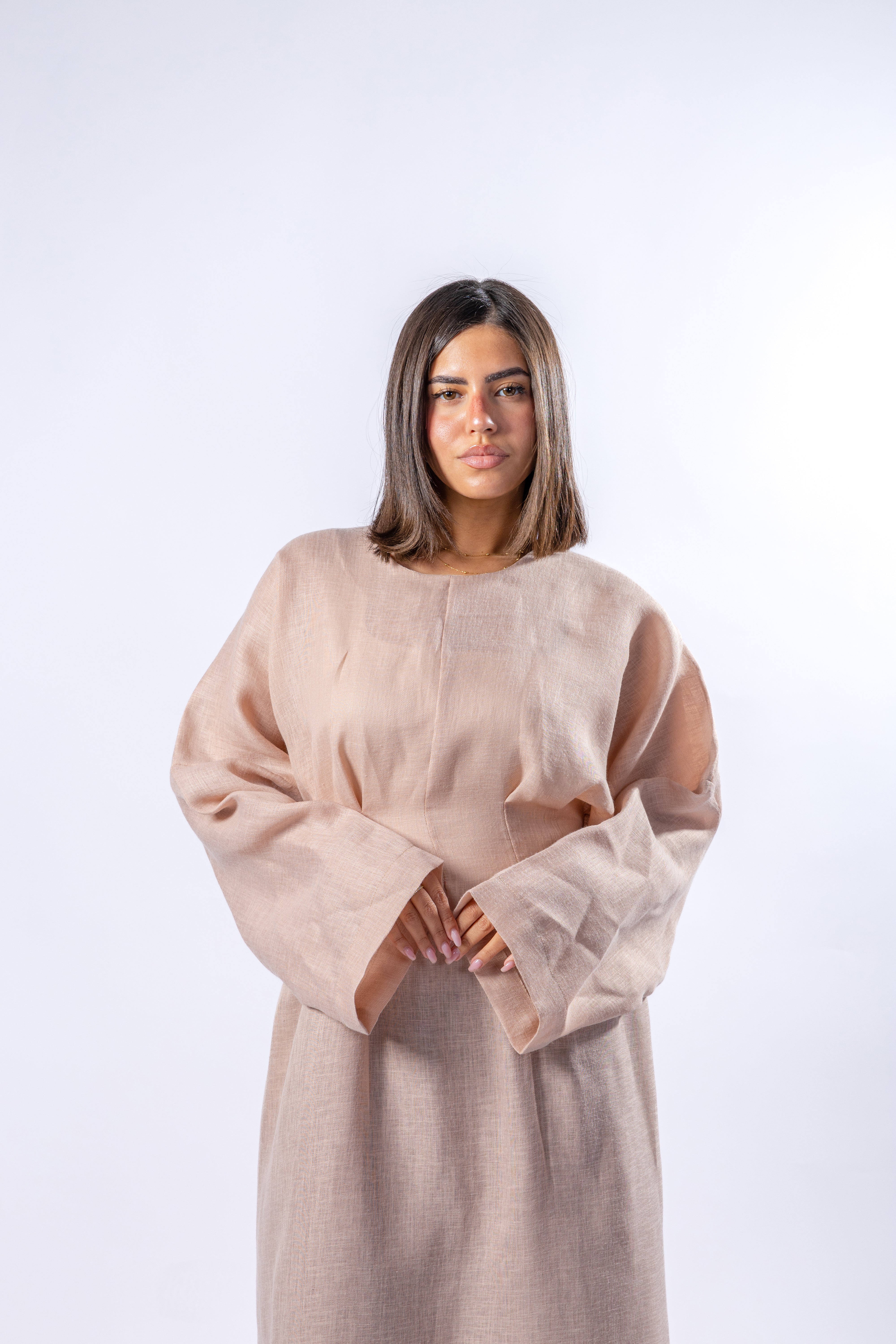 Linen Belt Dress