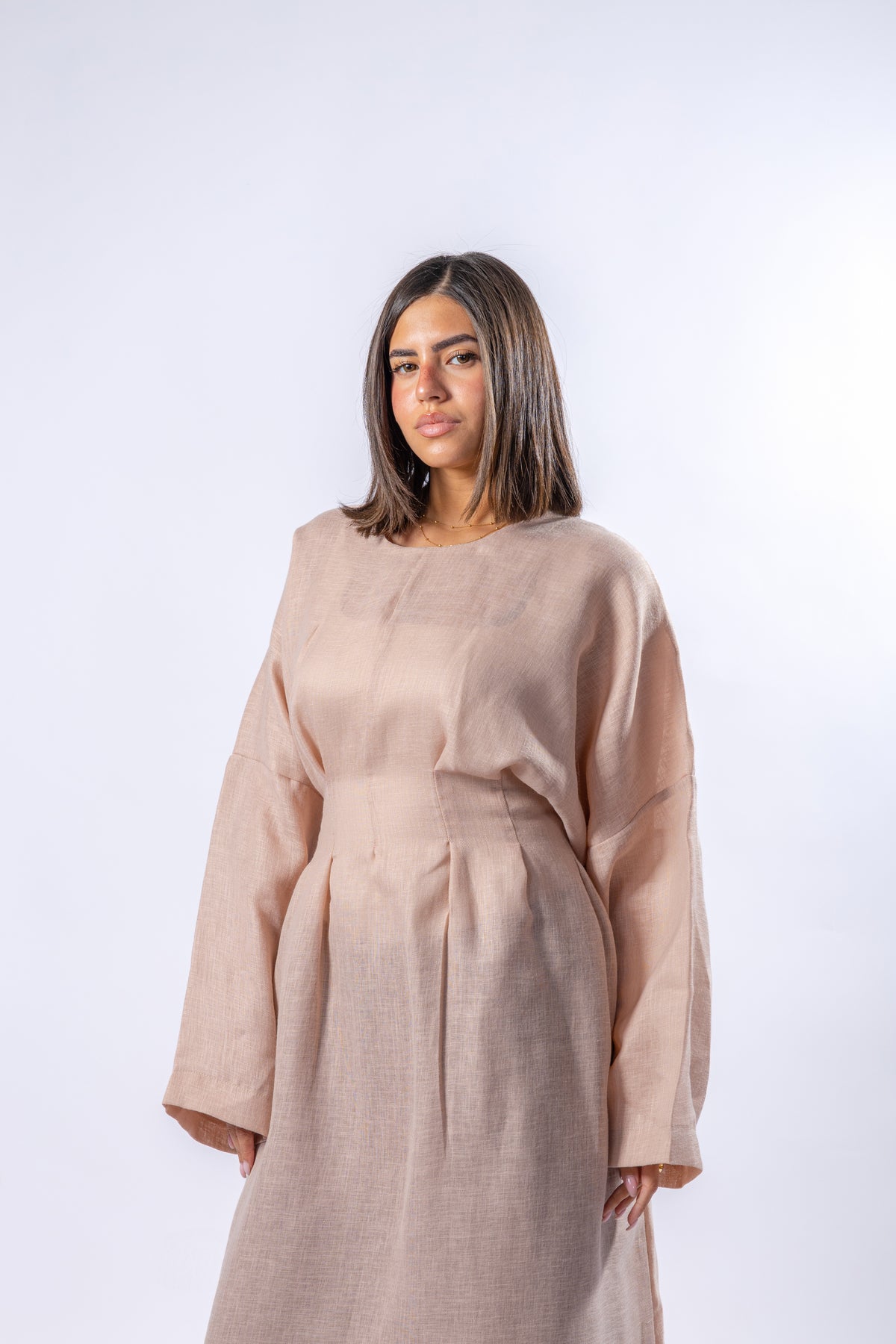 Linen Belt Dress