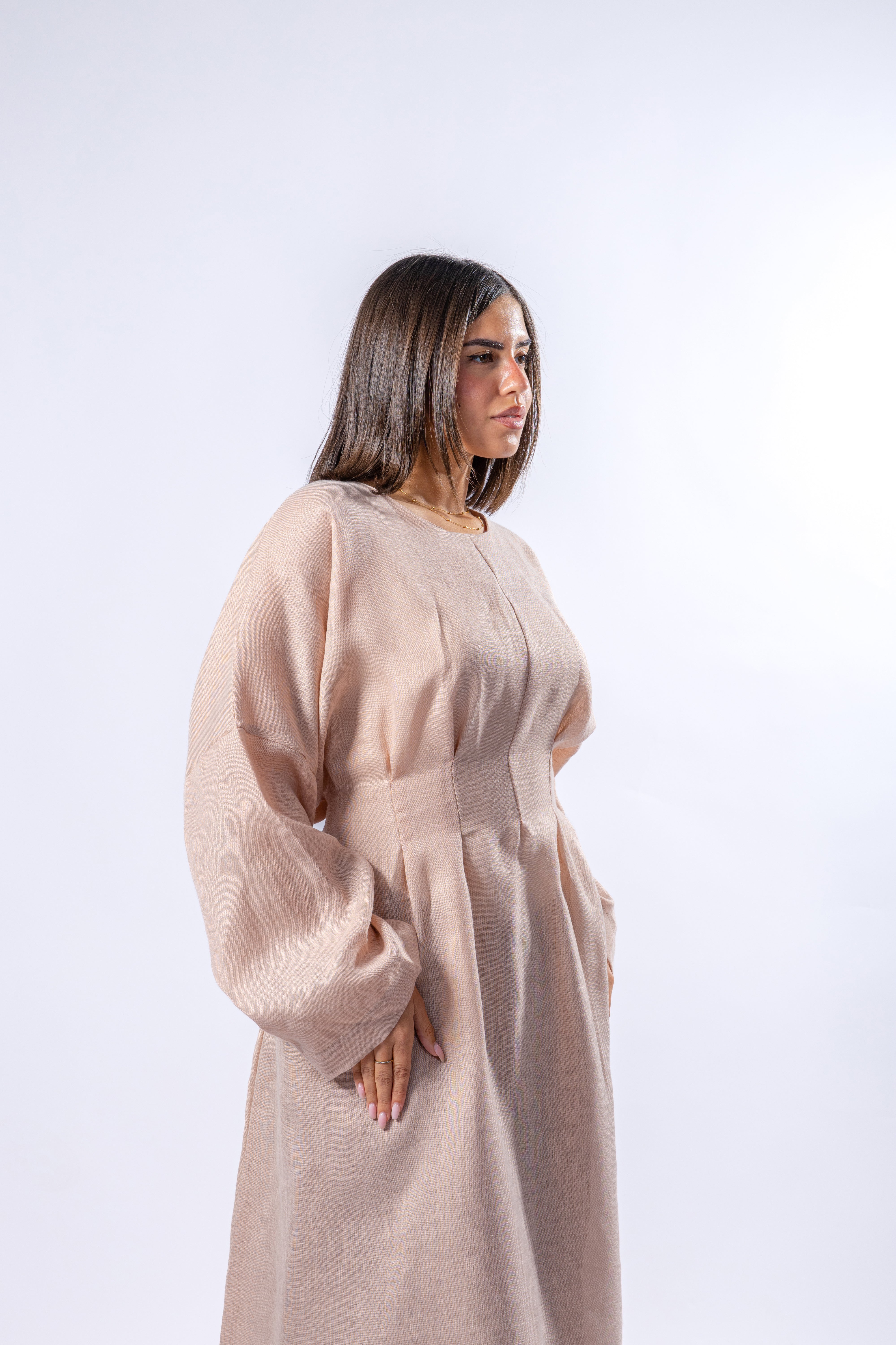 Linen Belt Dress