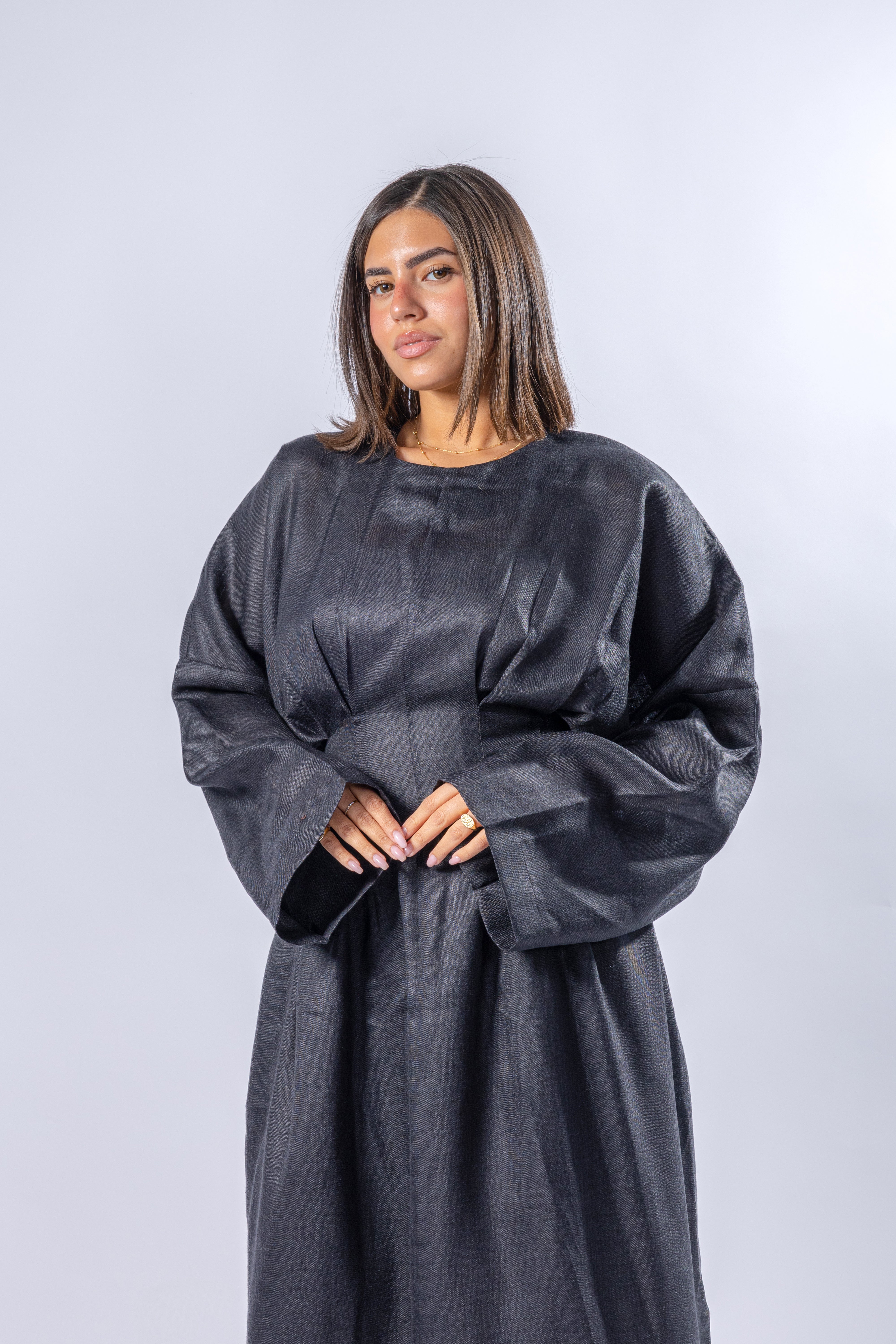 Linen Belt Dress