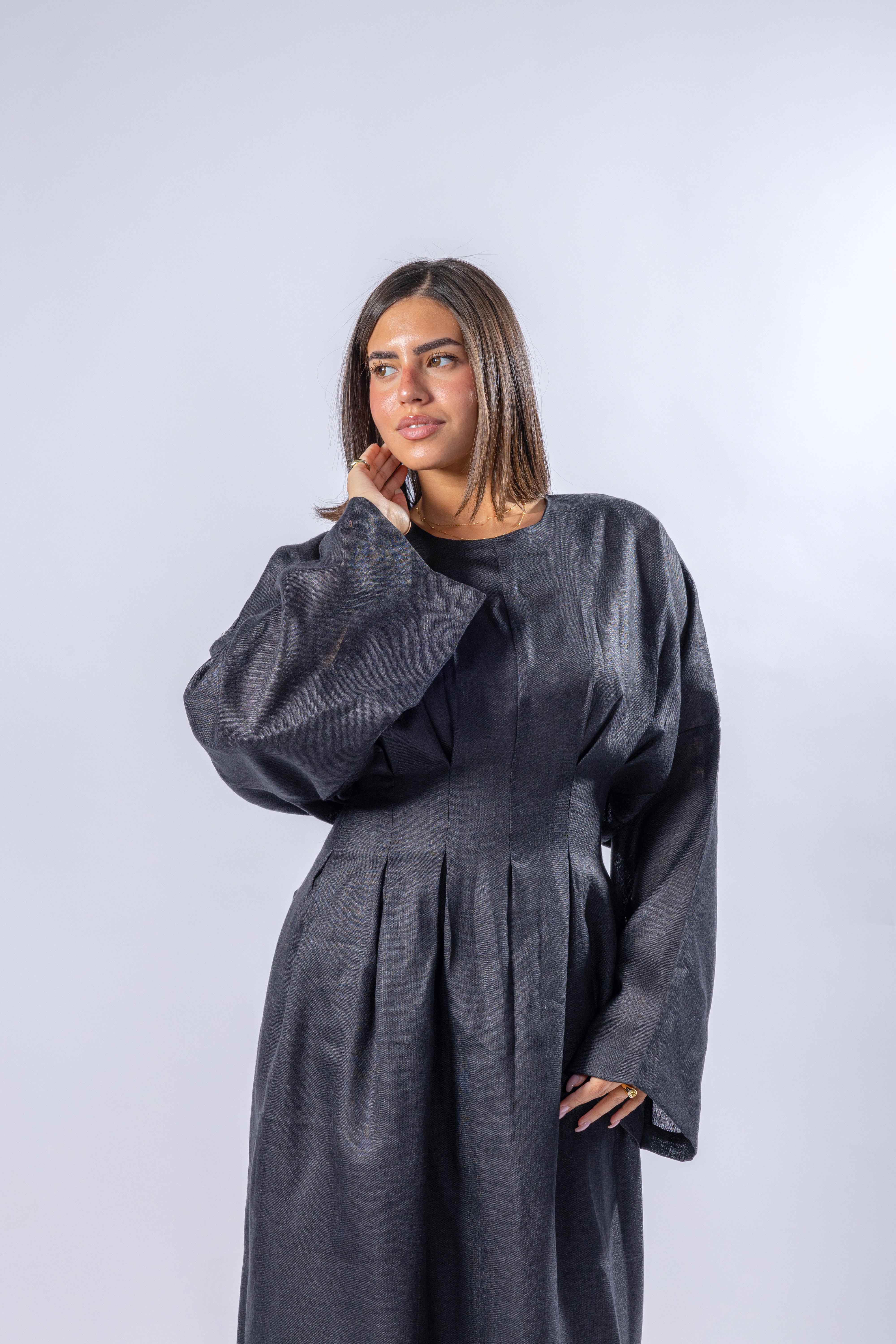 Linen Belt Dress