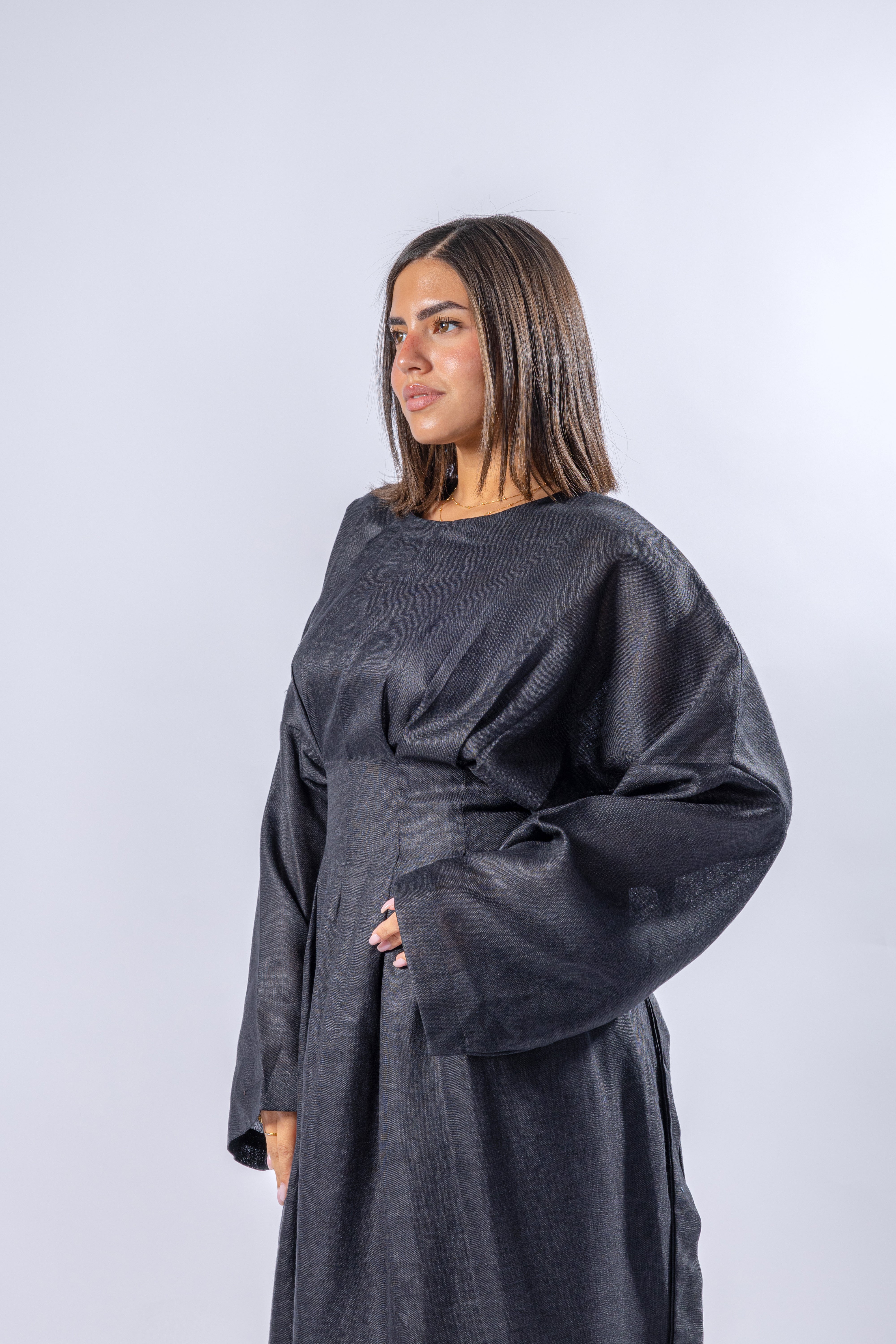 Linen Belt Dress