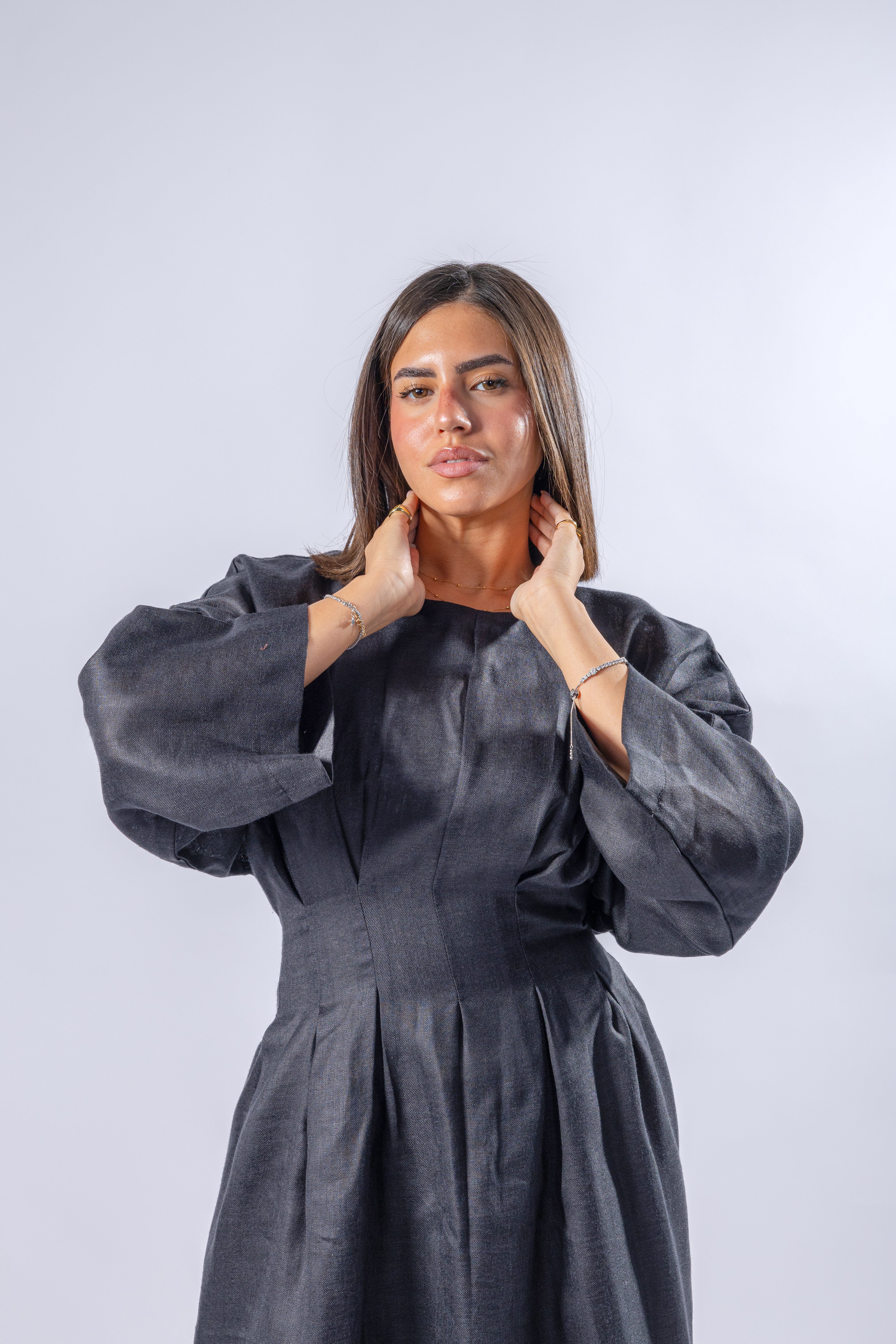 Linen Belt Dress