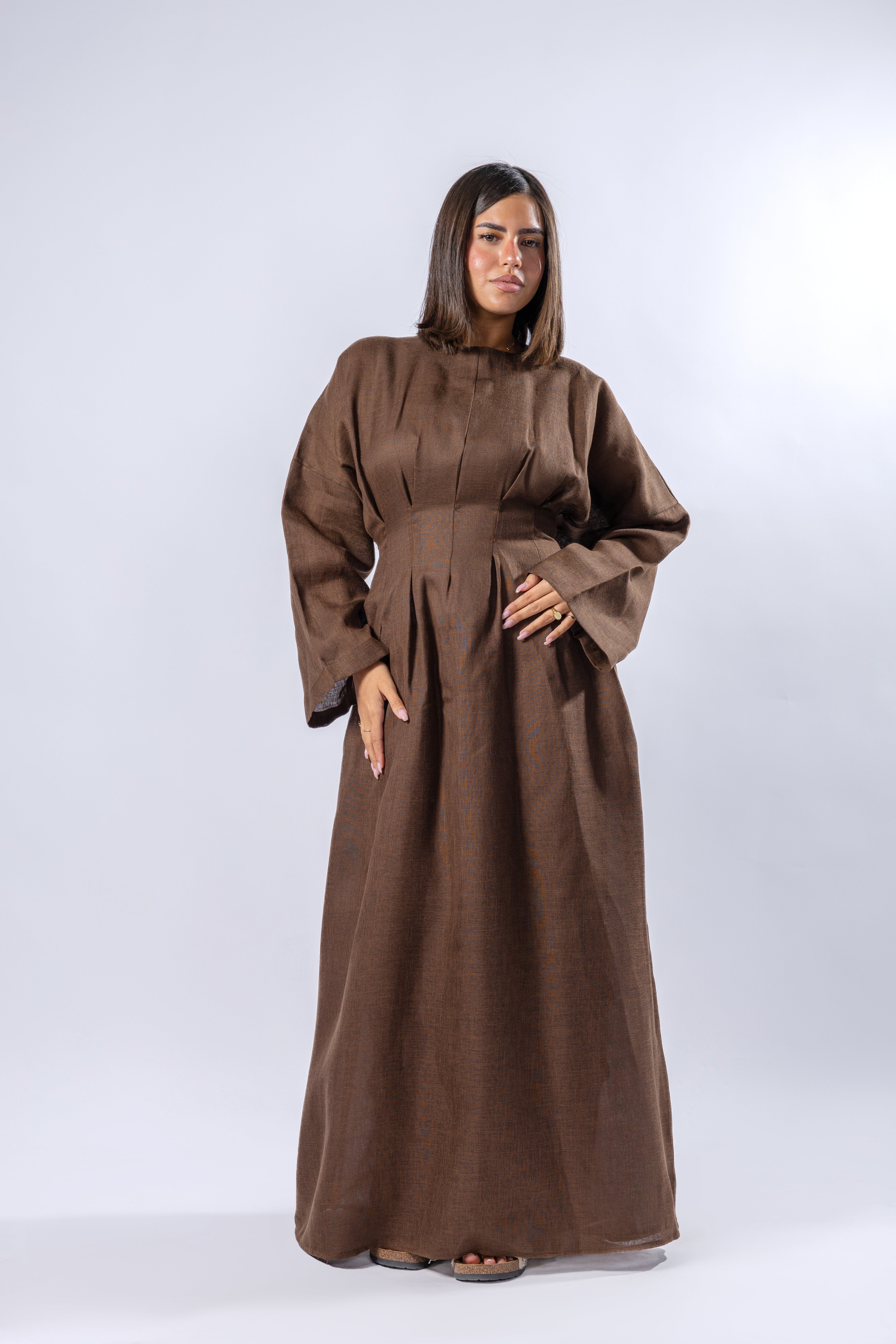 Linen Belt Dress