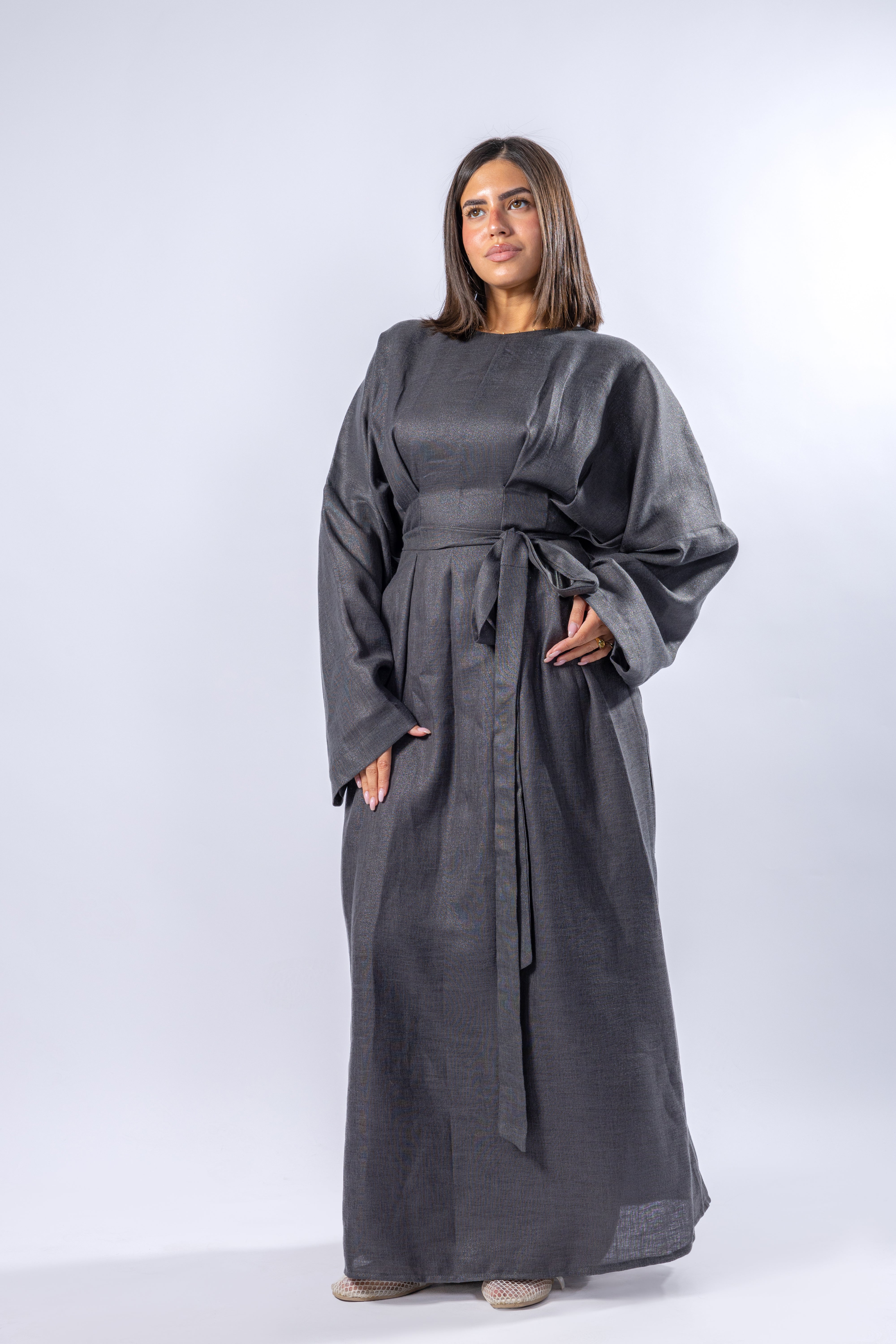 Linen Belt Dress