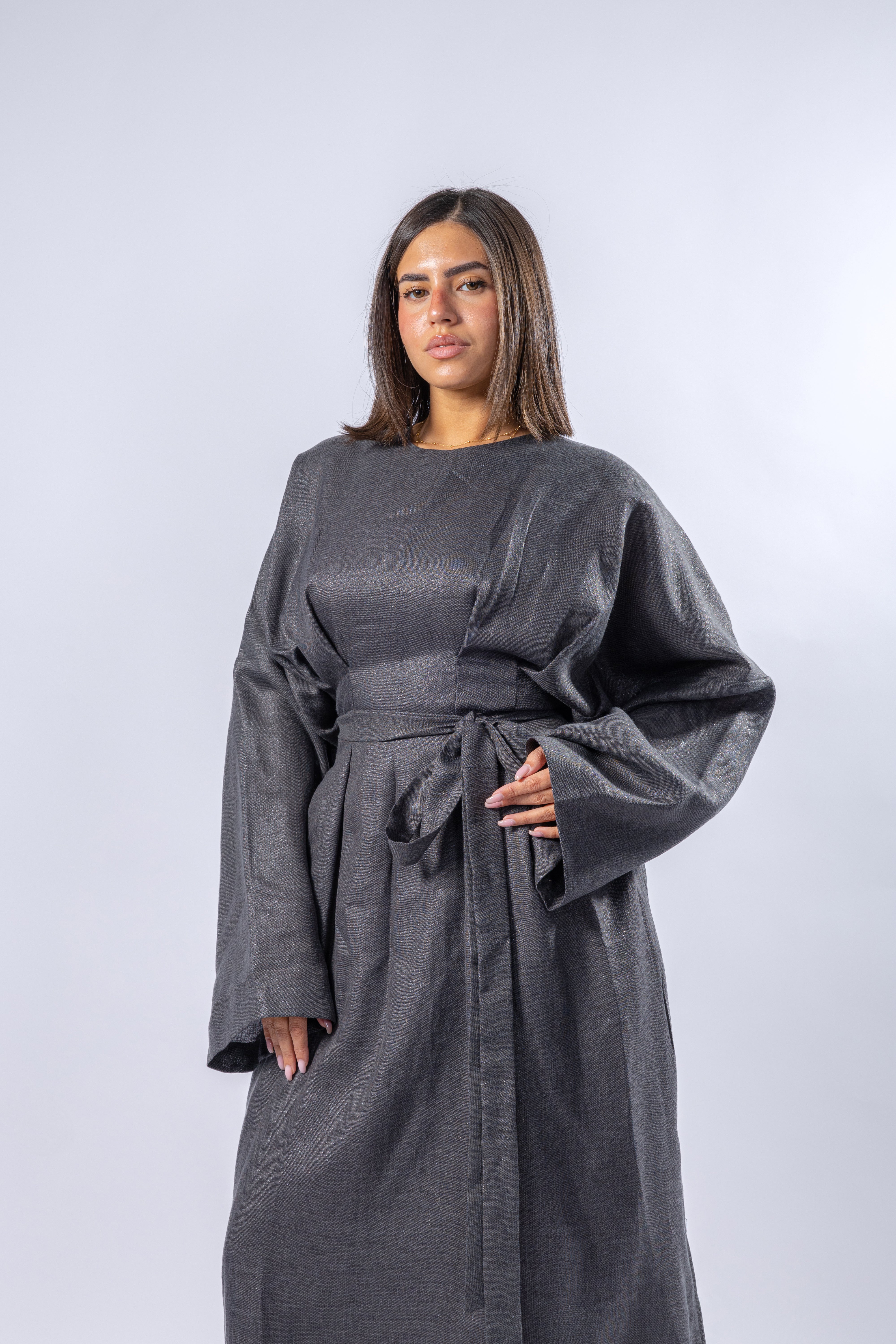 Linen Belt Dress