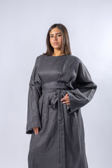 Linen Belt Dress