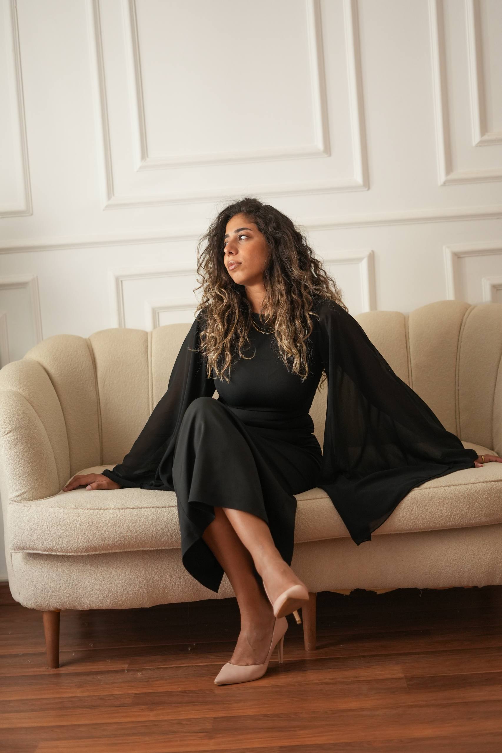 Angel Sleeve Dress