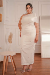 Crystal off-shoulder Dress