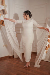 Cape Sleeve Dress