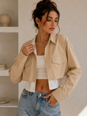 Layered Crop Shirt