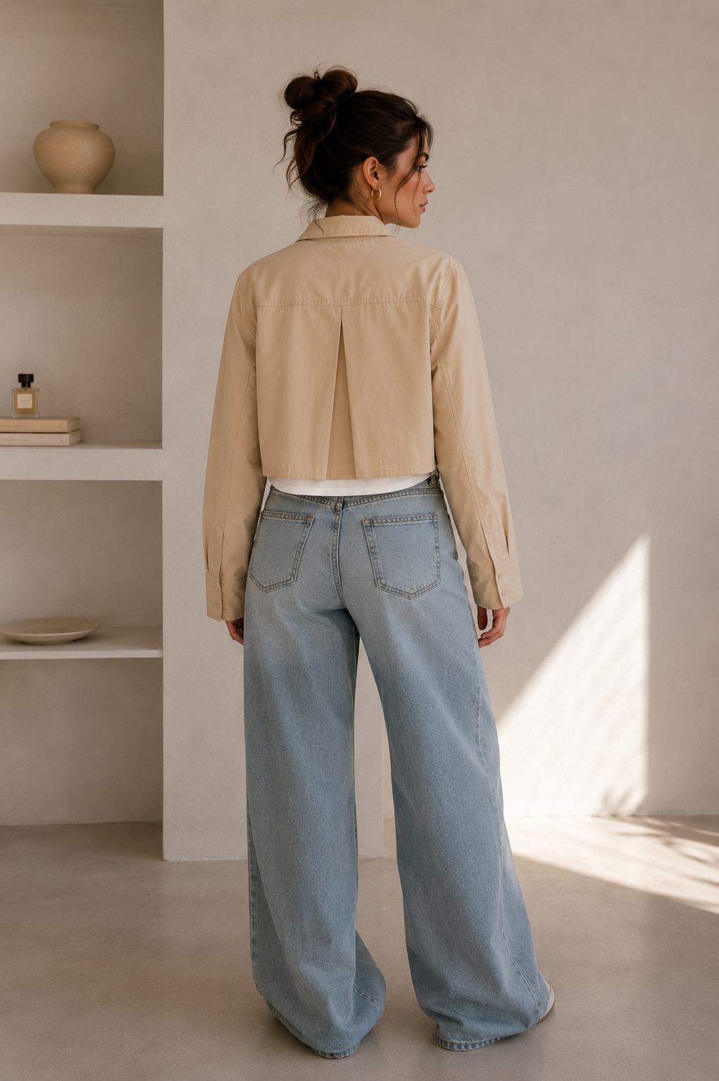 Layered Crop Shirt