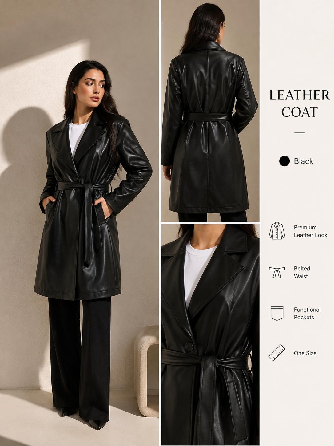 Luxe Leather Coat