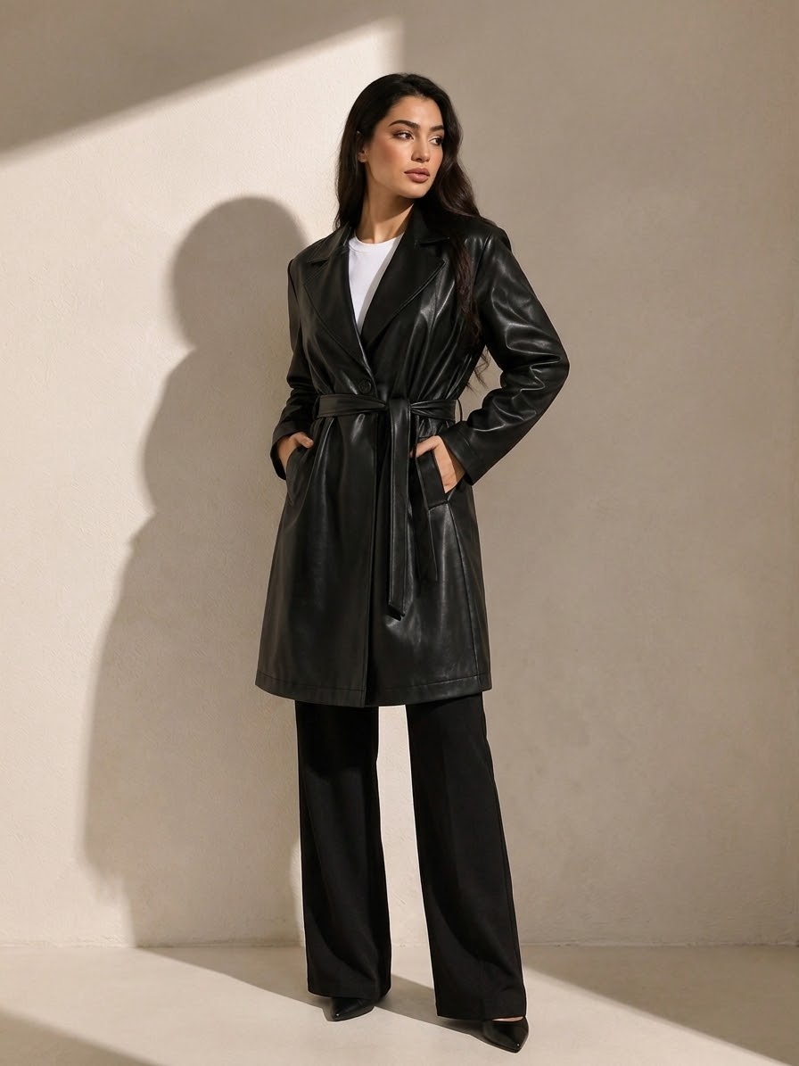 Luxe Leather Coat