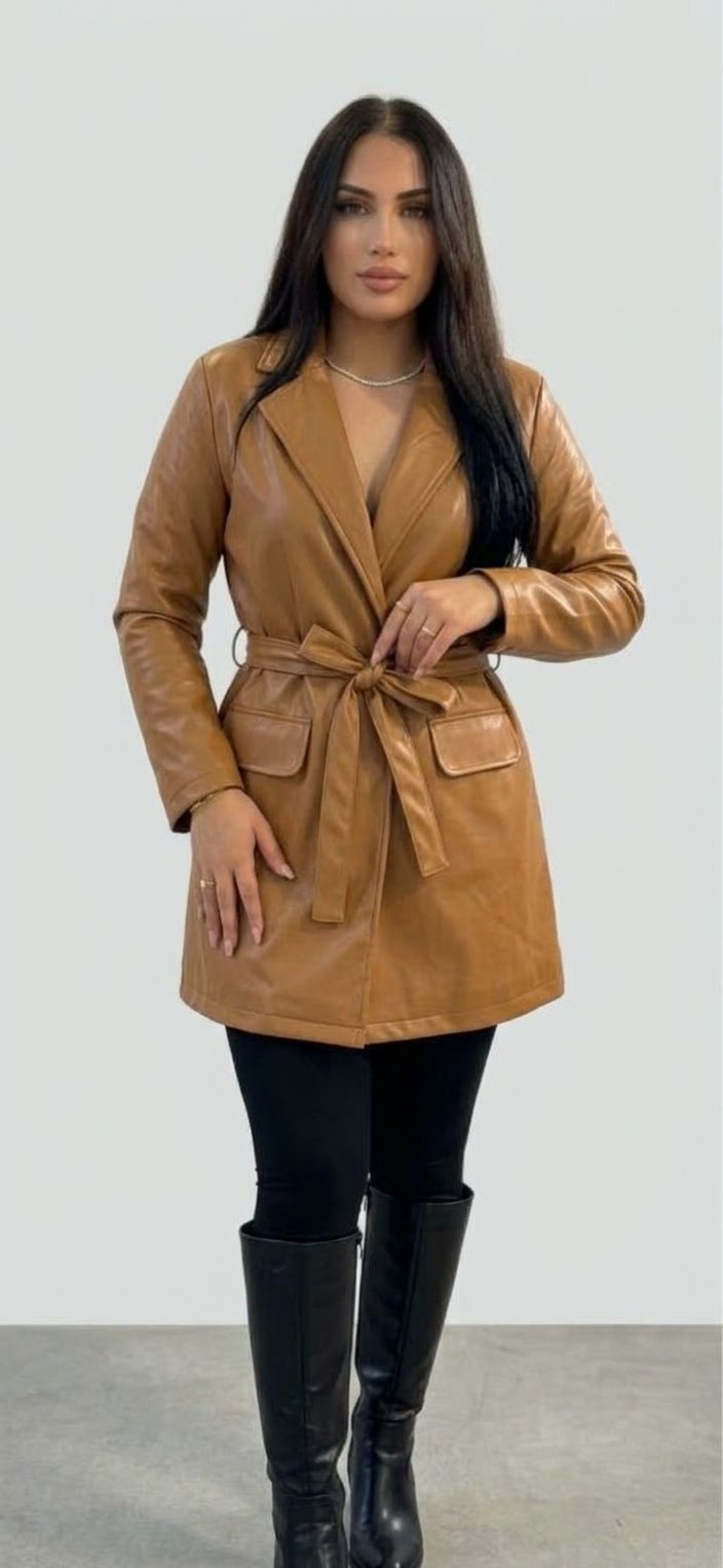 Luxe Leather Coat