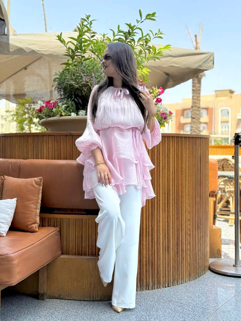 The Crinkle Tie Top