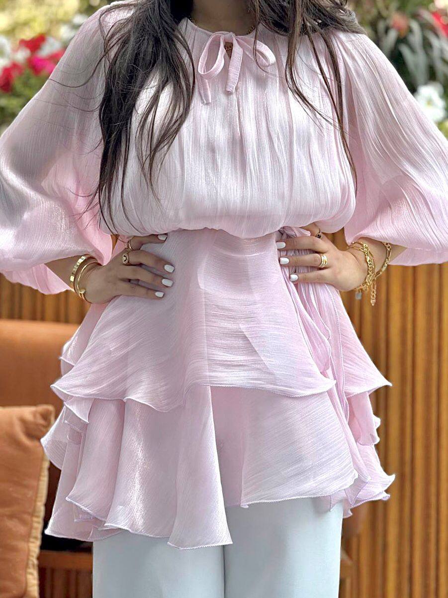 The Crinkle Tie Top