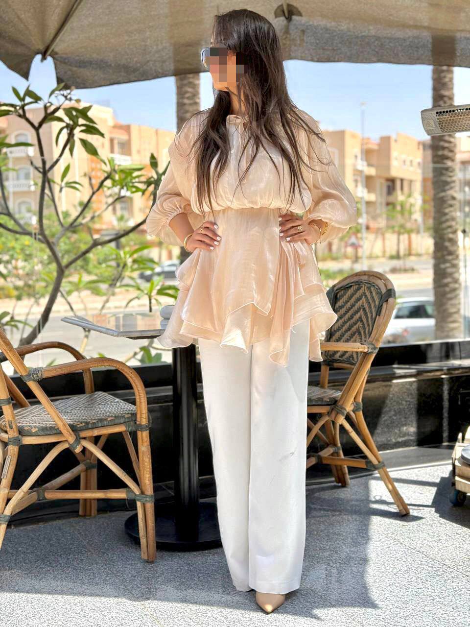 The Crinkle Tie Top