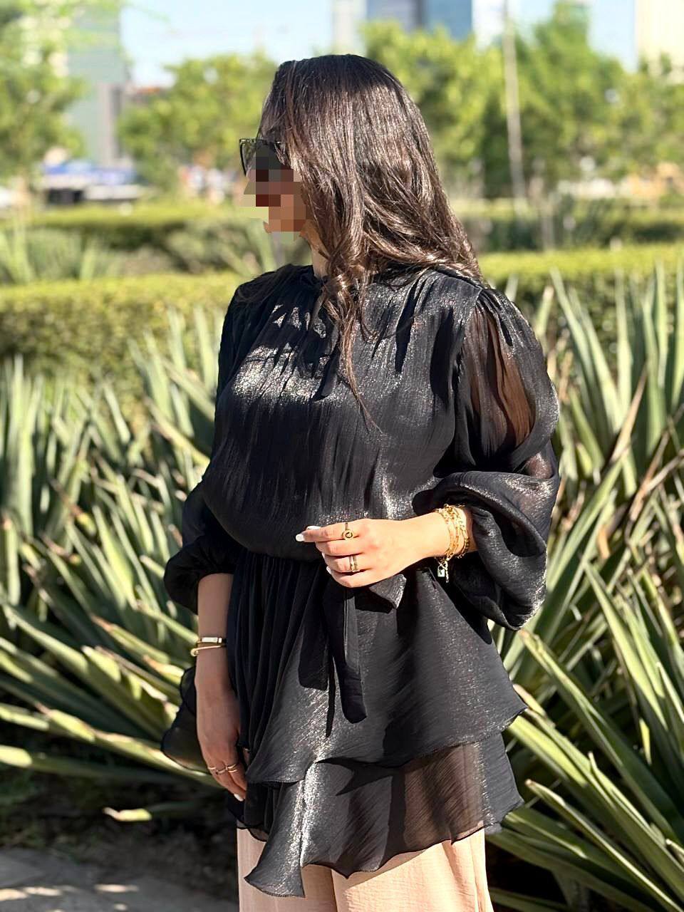 The Crinkle Tie Top